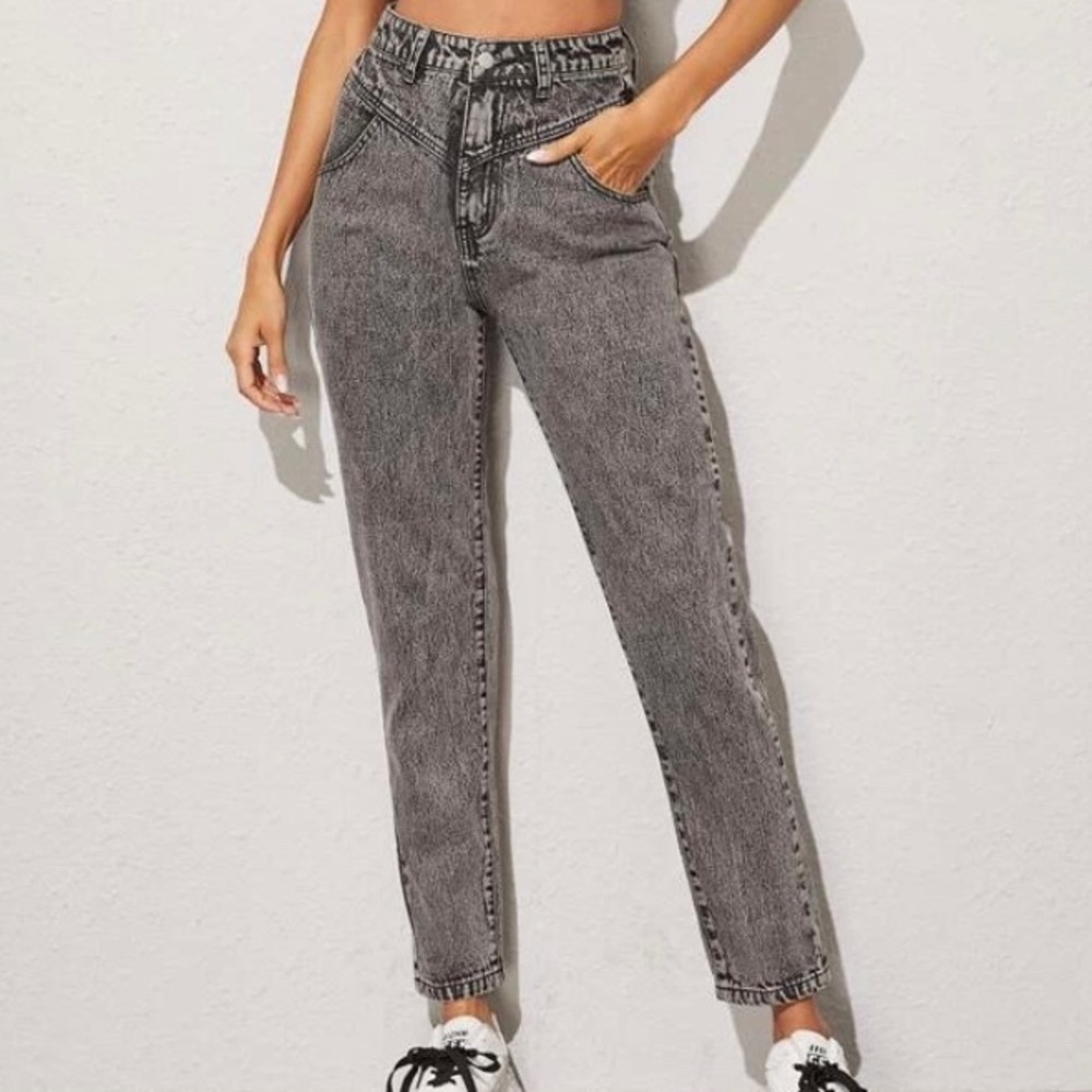 Vintage gray wash jeans